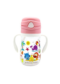 Bình uống nước có ống hút cho bé Tritan Marcus & Marcus, từ 12 tháng