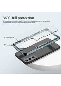 Ốp lưng silicon trong suốt cho Samsung Galaxy S22 Plus hiệu Nillkin Nature Pro mỏng 0.6mm - hàng nhập khẩu