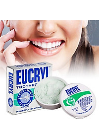 Bột trắng răng, Kem đánh răng trắng răng Eucryl Anh Giúp răng trắng sáng bền lâu , sạch bóng và thơm mát cả nhà - OZ Slim Store -62g/tuýt, 50g/hộp