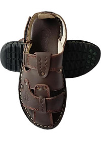 Sandal Nam Bít Mũi BIGGBEN Da Bò Thật SD45