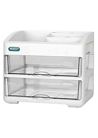 Tủ đựng mỹ phẩm, đồ dùng trang điểm, trang sức 2 tầng nhựa Hokori Việt Nhật