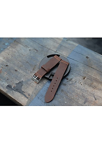 Dây đồng hồ da bò sáp handmade