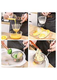 Vợt nhúng/ Rây lọc thực phẩm inox Echo Misokoshi - Hàng nội địa Nhật Bản |#Mẫu Mới| |#Dụng cụ nhà bếp đa năng|