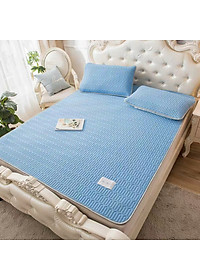 Chiếu điều hòa Tencel latex A – tặng kèm 2 vỏ gối 50x70cm – Xám – 180x200cm