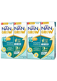 Bộ 2 Thùng 24 hộp Sữa pha sẵn Nestlé NANGROW sữa mát công thức từ Thụy Sĩ 6(4 x 180ml) - (Bé từ 1 tuổi)