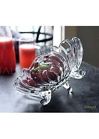 Tô Thuỷ Tinh Pha Lê 3 Chân Đựng Hoa Quả / Thố Mứt Tết / Dĩa Đựng Hoạ Quả Thuỷ Tinh Màu 3 Chân