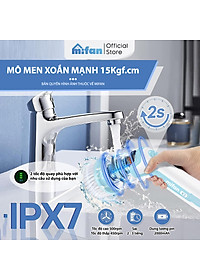 Máy Cọ Rửa Điện Cầm Tay Đa Năng Mifan K3 25W - Kèm 4 Đầu Chổi, Pin Sạc 2000mAh, Chống Nước IPX7, Tốc Độ 500rpm, Bảo Hành 12 Tháng