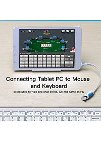 Cáp USB OTG Vention dài 25cm kết nối điện thoại, máy tính bảng với các thiết bị như chuột, bàn phím, USB... - Hàng chính hãng