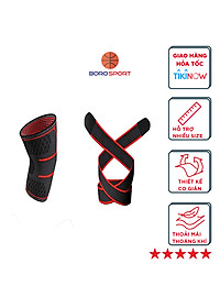 Băng quấn bó gối ( 1 cái ) bảo vệ đầu gối , khớp gối 2 trong 1 , Giúp tránh chấn thương , tăng khả năng vận động linh hoạt CLEACCO  - Hàng chính hãng BORO SPORT