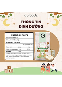 Bánh Snack Ăn Dặm Hữu Cơ Cho Bé GUfoods 40g - Thành Phần Gạo Organic, Không Gia Vị, Dễ Tiêu Hoá