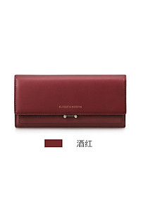 Ví dài bóp nữ cầm tay gấp da trơn kiểu dáng thời trang xinh