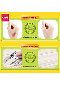 Bút Brush Bút Dạ Màu Marker Chuyên Viết Calligraphy Đầu Mềm Dành Cho Học Sinh Mĩ Thuật Hội Hoạ Deli - Tô Vẽ Truyện Tranh Manga Anime - HM555