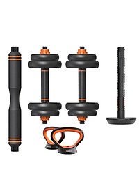 Bộ Tạ Tay (6 in 1) Composite FED Kết hợp tạ đẩy(20 kg)Đa Năng Cao cấp --- hàng chính hãng.