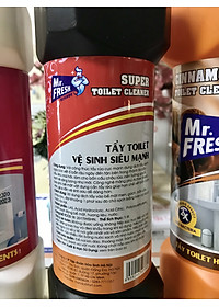 Chai Tẩy vệ sinh toilet Mr.Fresh 1L siêu mạnh hương ngàn hoa
