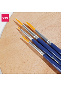 Cọ Vẽ Màu Nước Cọ Đầu Tròn Cọ Đầu Dẹt Cao Cấp Finenolo Deli - Cọ Chuyên Dụng Cho Vẽ Màu Chuyện Nghiệp Hoạ Cụ - EC281 EC282 EC283