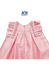 Đầm công chúa bé gái Họa tiết Nơ hồng tafta ánh nhủ - AICDBGZMDASM - AIN Closet