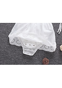 Bodysuit cho bé, áo liền quần sát nách cánh tiên dáng váy cực xinh kèm mũ cho bé gái từ 7-13kg (SR-737)