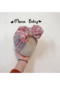 Mũ turban bé gái (4-8kg) - Chủ đề hoa nhí