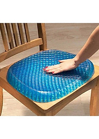 Đệm ngồi 3D Silicon văn phòng PEAFLO thế hệ mới, cấu trúc tổ ong 2 lớp thoáng khí, giảm áp lực lên mông, giảm đau mông.