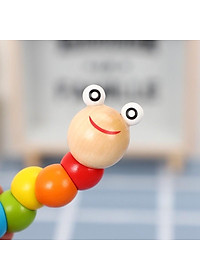 Con Sâu Gỗ Uốn Dẻo Nhiều Màu Sắc Cho Bé Rèn Luyện Khả Năng Cầm Nắm