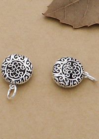 Combo 2 cái charm bạc hình túi may mắn treo - Ngọc Quý Gemstones