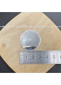 Đồng Xu Đánh Cảm Cạo Gió Trơn Bạc Ta Nguyên Chất S99 Đường Kính 2.6cm Chính Hãng Bạc Hiểu Minh XDG34