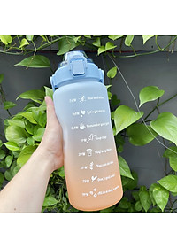 Bình Đựng Nước 2L Dễ Thương Có Vạch Báo Giờ Uống Nước - Hàng Loại 1 - Chính Hãng MINIIN