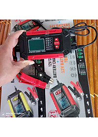 Hàng Nhật: Bộ Sạc Và Test Bình Ắc Quy Thông Minh 2IN1 FOXSUR 12V Công Nghệ Hiện Đại