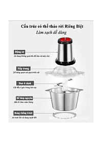 Nơi bán Máy Xay Thịt Đa Năng Cối Inox 2 Lít Dao Thép 4 Lưỡi Siêu Khoẻ