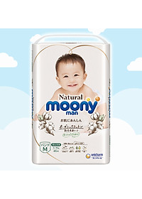 Tã/Bỉm Quần Moony Natural Size M- 46 miếng( bé 5-10kg)