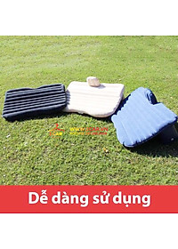 Đệm hơi ô tô, nêm hơi cho xe ô tô cao cấp, loại dày dặn, Tặng kèm bơm điện 2 gối và miếng vá dự phòng