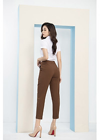  Áo Sơ Mi Nữ Trắng Tay Ngắn LUPERI LFSM1105 Cổ Đức Dáng Eo Vừa