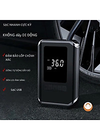 Máy Bơm Lốp Xe Máy Xe Đạp Không Dây Thế Hệ Mới 2025 150PSI LED Display Nhỏ Gọn Mạnh Mẽ Tự Động Ngắt Khi Đủ Hơi