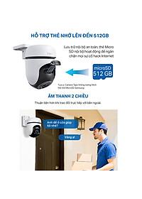Camera Wifi Ngoài trời TP-Link Tapo C520WS - Độ phân giải 2K 4MP, Chống chịu thời tiết IP66, Có màu ban đêm - Hàng chính hãng