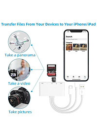 Đầu Đọc Thẻ Nhớ SD TF Micro SD Chân Type C Type A USB 3.0 Dùng Cho iPhone, iPad, Điện Thoại Android, Máy Tính, PC, Laptop, Máy Ảnh – Hàng Nhập Khẩu