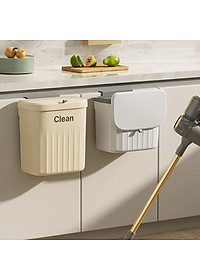 Thùng Rác Treo Tủ Bếp, Treo Nhà Vệ Sinh Nắp Lật 2 Chiều Bằng Nhựa PP Cao cấp - Hàng chính hãng (Màu ngẫu nhiên)