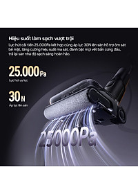 Máy Hút Bụi Lau Sàn Roborock F25 ACE Pro Lực Hút 25.000 Pa - Hàng Chính Hãng