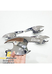Bộ ốp tay nắm, hõm cửa xe Mazda CX3, CX3 mạ Crom