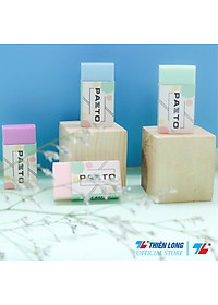 Gôm tẩy bút chì không mùi Pastel Pazto Thiên Long E-010 - Màu ngẫu nhiên - combo 10