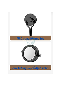 [Bộ 2  Cái]- Nam Châm Móc Treo Lực Hút Siêu Mạnh, Móc Treo Nam Châm Treo Đồ Lực Hút Siêu Mạnh T009