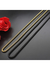 Dây Chuyền Nam Sợi 4mm Dài 60cm Chất Liệu Thép Titan Không Rỉ Không Dị Ứng TT 1159