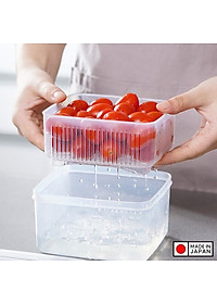 Combo 02 hộp lạnh bảo quản thực phẩm Nakaya 1100ml Made in Japan