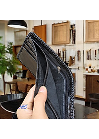 Ví Nam Da Cá Sấu 2 Mặt Dáng Ngang Dễ Sử Dụng [Gù Cá Sấu Nguyên Con Rất Đẹp]