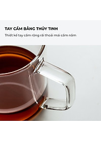 Ly thủy tinh uống trà cà phê 360ml CAFE DE KONA