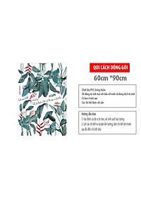 Sticker Giấy Dán Tường Decal Dán tường Mẫu Hoa Lá Cực Xinh ZH020