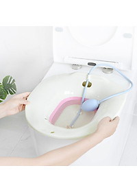 Chậu xông vùng kín sau sinh Song An Eco loại gấp gọn (chọn màu và vòi xịt)