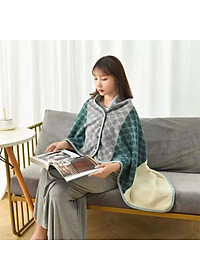 Chăn ấm văn phòng, chăn khóa lười khăn choàng; Chăn khăn choàng chăn gối văn phòng nghỉ trưa hấp thụ nhiệt