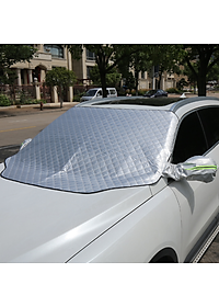 Tấm bạt che nắng kính lái xe ô tô có tai chụp gương chiếu hậu 2 bên A551