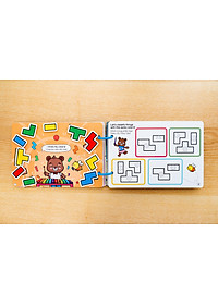 Học Liệu Bóc Dán Montessori Song Ngữ Anh Việt Beezi Book - Lalala Baby