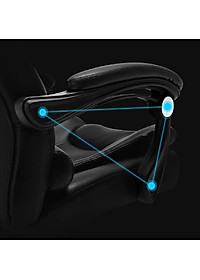 Ghế xoay văn phòng nâng hạ độ cao, có chức năng matxa, có gác chân, da PU cao cấp - Bảo Hành 2 Năm